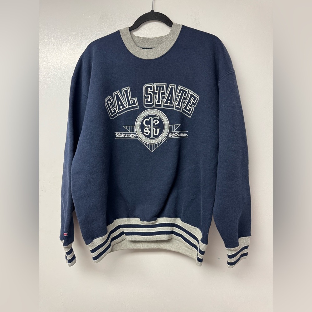 Vintage JanSport Varsity Club Cal State Fullerton CSU Crewneck Sweatshirt XL 90s